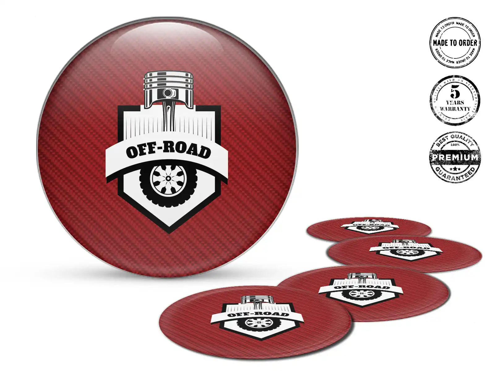 Decal rims Superior Finish Custom Dome Stickers